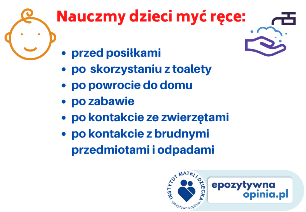 Infographics - Let's teach children to wash their hands